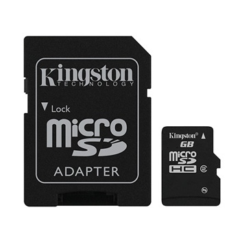 Kingston Micro SDHC 16GB + SD adaptr, Class 10 - rchlos 30 MB/s