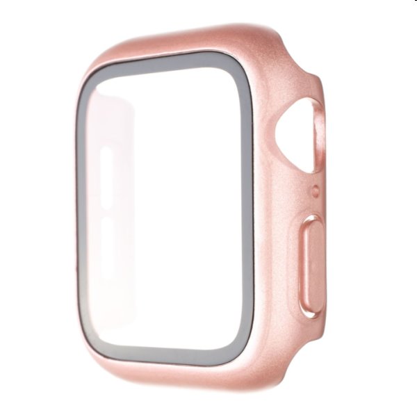 E-shop FIXED Pure Plus ochranné puzdro s temperovaným sklom pre Apple Watch 41 mm, ružová