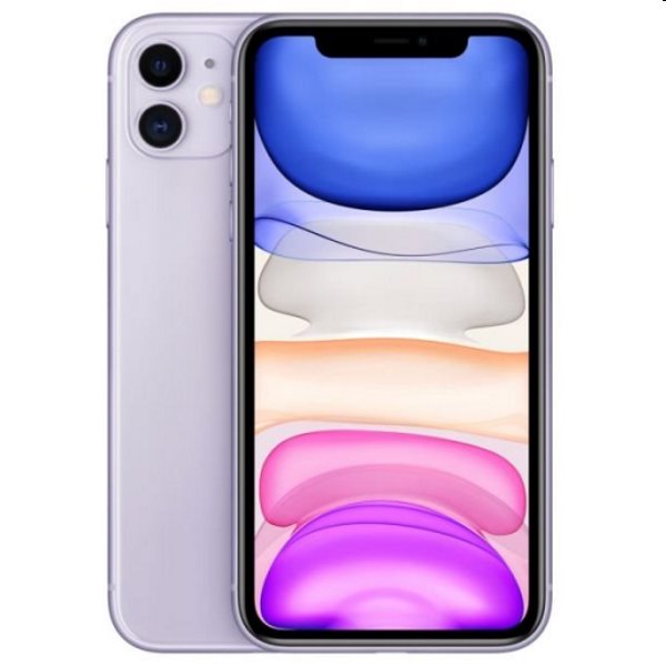 Apple iPhone 11, 64GB, purple, Trieda A - použité, záruka 12 mesiacov