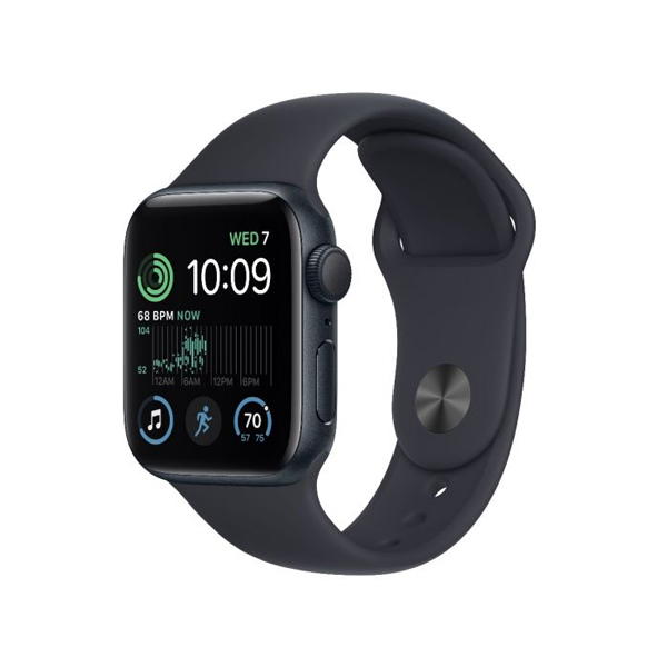 Apple Watch SE 2 GPS, 44mm, polnočná, hliníkové puzdro, Trieda C - použité, záruka 12 mesiacov