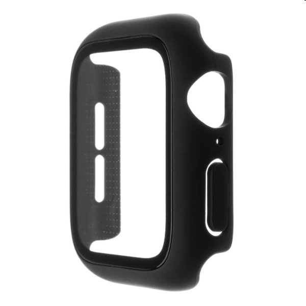 FIXED Pure Plus ochranné puzdro s temperovaným sklom pre Apple Watch 40 mm, čierna