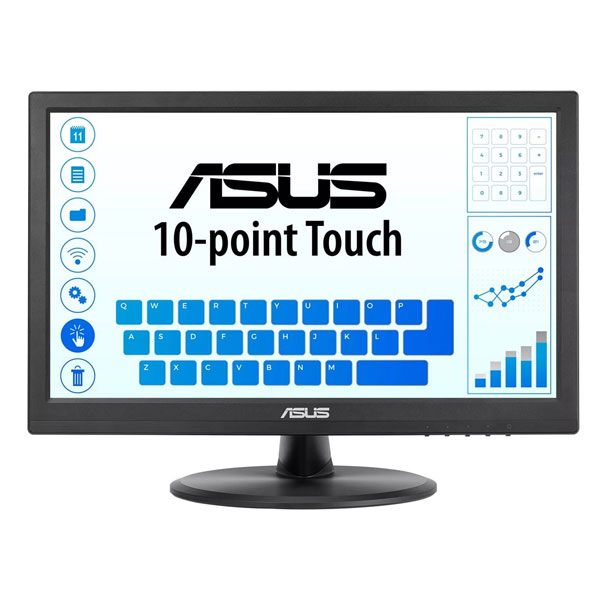 ASUS Monitor VT168HR, 15,6" TN WXGA, 1366 x 768, 16:9, 60 Hz, 400:1, 220 cd, 5 ms, HDMI VGA