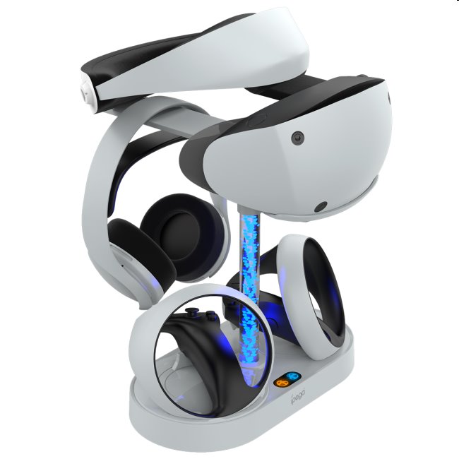 iPega PlayStation 5 VR2 multifunkčný nabíjací stojan, použitý, záruka 12 mesiacov
