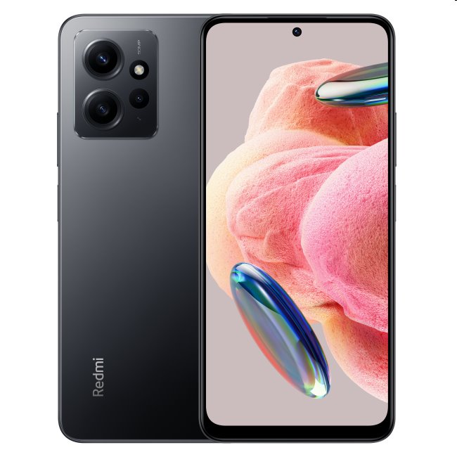 Xiaomi Redmi Note 12, 4/128GB, Matte Black, Trieda A - použité, záruka 12 mesiacov