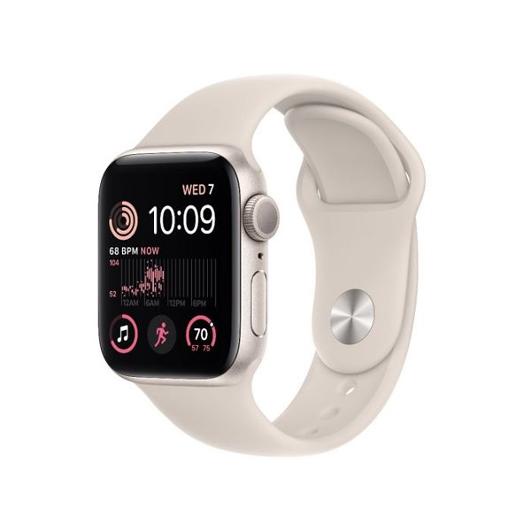 Apple Watch SE 2 GPS, 40mm, hviezdna biela, hliníkové puzdro, rozbalené balenie