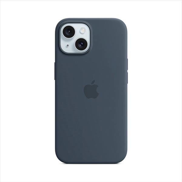 Silikónový zadný kryt pre Apple iPhone 15 Plus s MagSafe, búrkovo modrá MT123ZM/A