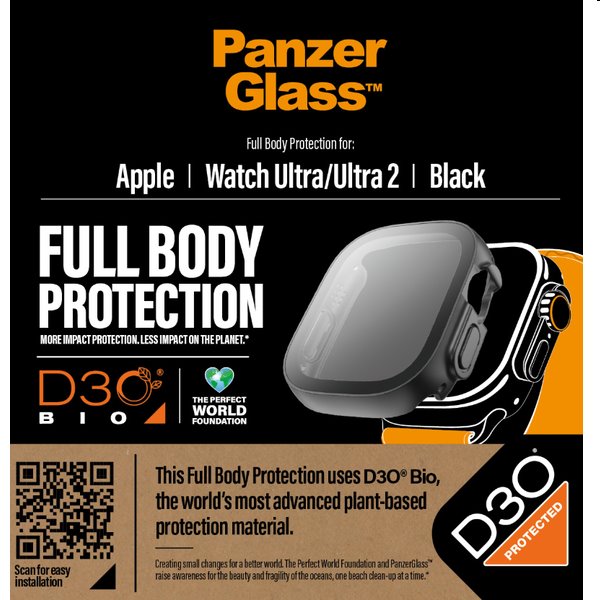 E-shop Tvrdené sklo Full Body D3O PanzerGlass pre Apple Watch Ultra, Ultra 2