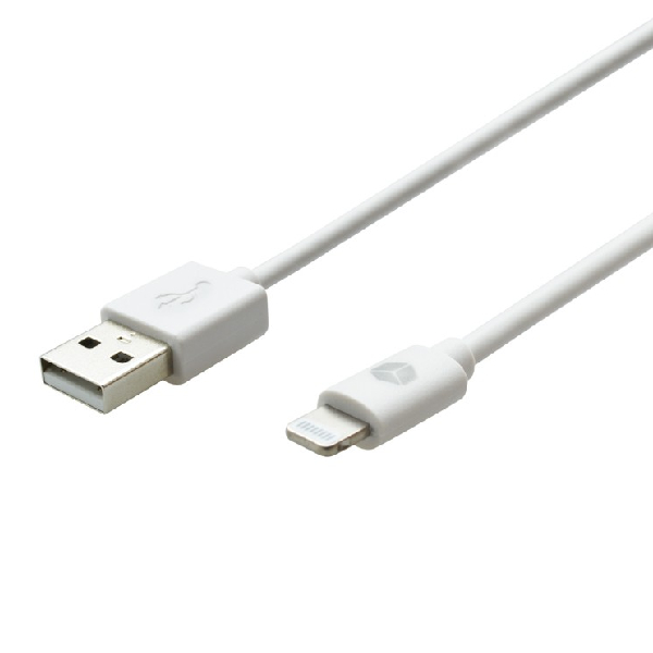 Sturdo Dátový a nabíjací kábel MFi USB/Lightning, 2.4A, 1m, biely KAB-0120-STU-LIGHT