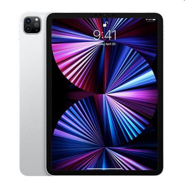 Apple iPad Pro 11" (2021) Wi-Fi 128GB, strieborný, Trieda A – použité, záruka 12 mesiacov