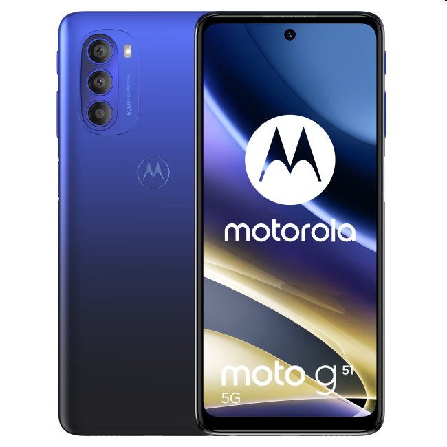 Motorola Moto G51, 4/64GB, Horizon Blue, rozbalený, záruka 24 mesiacov