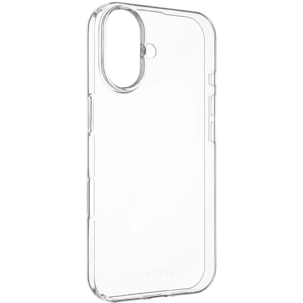 FIXED TPU Skin Ultratenké gélové puzdro pre Apple iPhone 16, 0,6 mm, transparentné