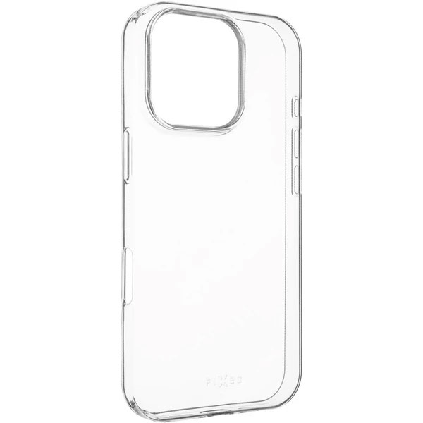 FIXED TPU Skin Ultratenké gélové puzdro pre Apple iPhone 16 Pro, 0,6 mm, transparentné