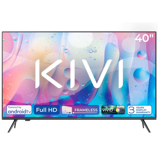 KIVI TV 40F760QB, 40" (100 cm), HD LED TV, AndroidTV, čierny