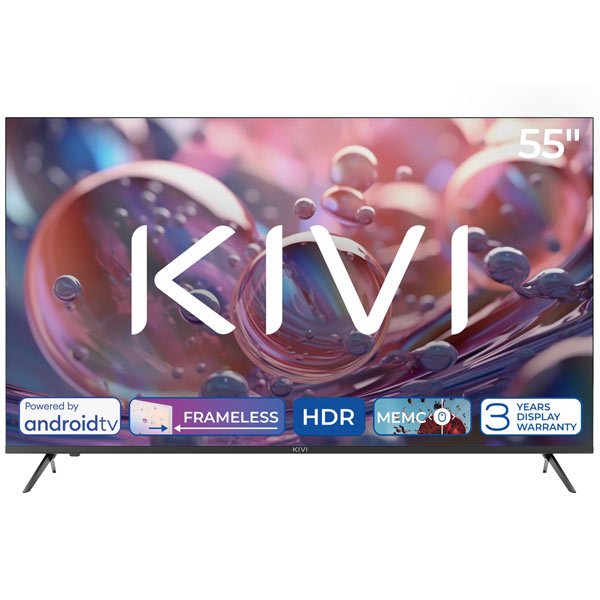 KIVI TV 55U760QB, 55" (139 cm), HD LED TV, AndroidTV, čierny