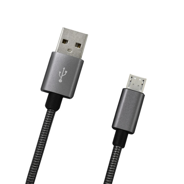 MicroUSB data kbel 2A, kov, 1 m KAB-0094-USB-MICRO