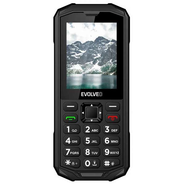 Evolveo StrongPhone X5, vodotesný odolný Dual SIM telefón, čierno-sivý