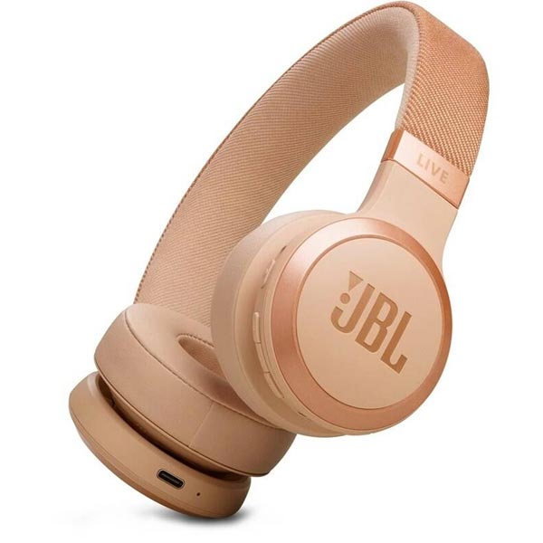 JBL Live 670NC bezdrôtové slúchadlá, pieskové