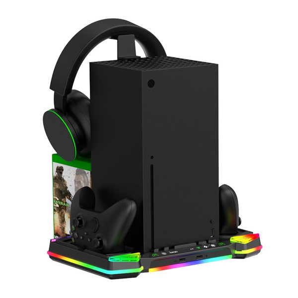 iPega XBX025S Xbox Series X, Wireless controller, Wireless headset dock s RGB, black