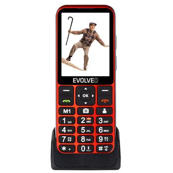 Evolveo EasyPhone LT, red, vystavený, záruka 21 mesiacov