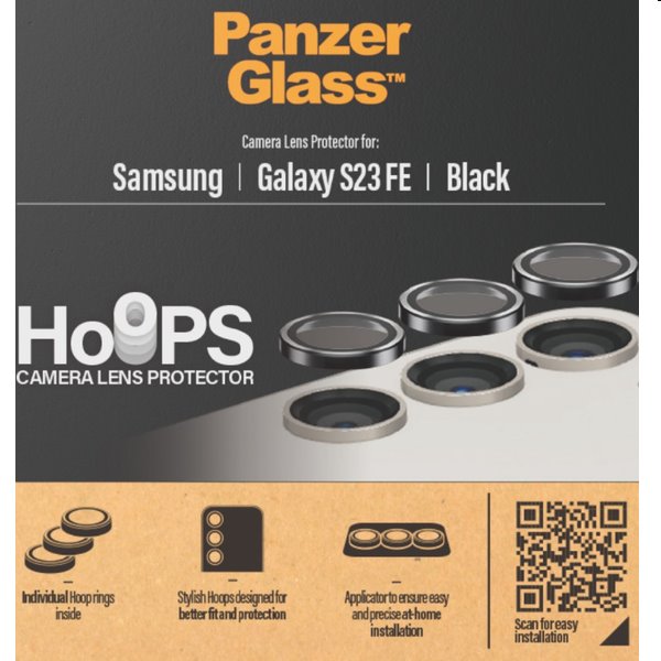 PanzerGlass Hoops Camera Lens Protective Cover for Samsung Galaxy S23 FE, rozbalený, záruka 24 mesiacov