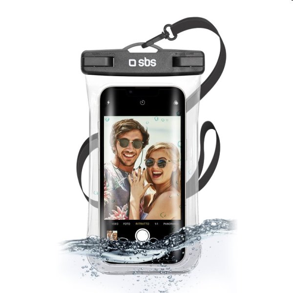 SBS Waterproof universal case with selfie grip 6.8", black, rozbalený, záruka 24 mesiacov