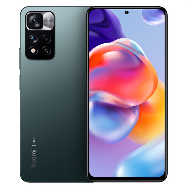 Xiaomi Redmi Note 11 Pro Plus 5G, 6/128GB, green, Trieda A – použité, záruka 12 mesiacov