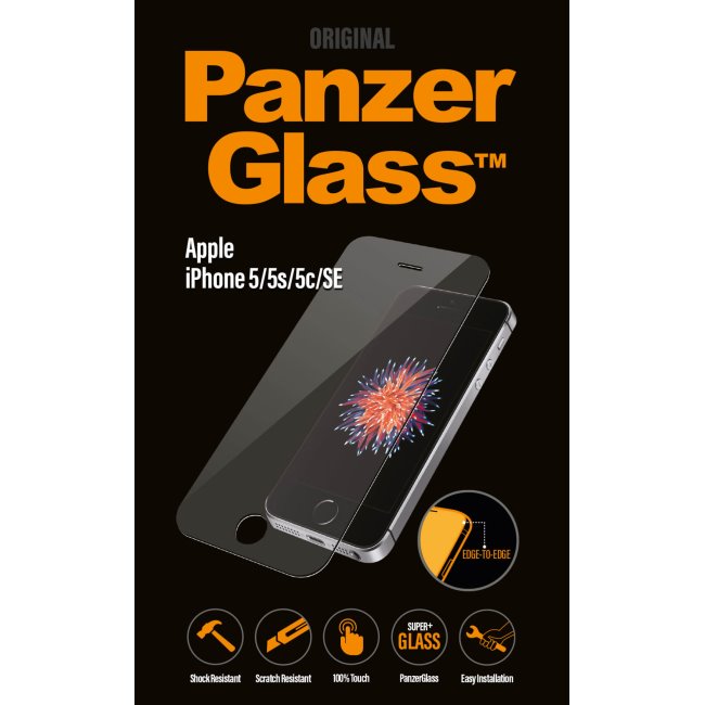 Ochranné temperované sklo PanzerGlass na celý displej pre Apple iPhone 5/ 5S/ 5C/ SE