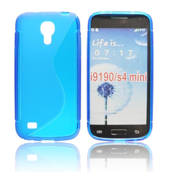 Puzdro silikonové STYPE pre Samsung Galaxy S4 Mini  i9195 a i9190 a S4 Mini VE  i9195i, Blue