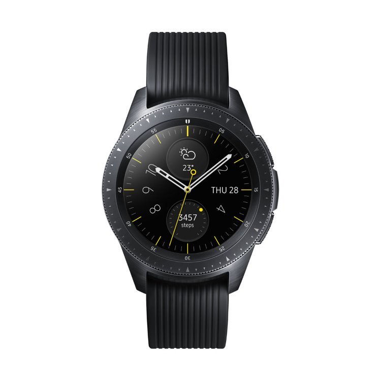 Samsung Galaxy Watch SM-R810, 42mm, multifunkčné hodinky, Midnight Black, Trieda A+ - použité, záruka 12 mesiacov