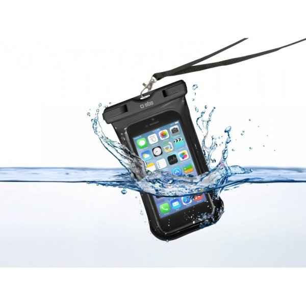 Univerzálne puzdro SBS Waterproof pre smartfóny do 5,5", čierna TEWATERUNIK