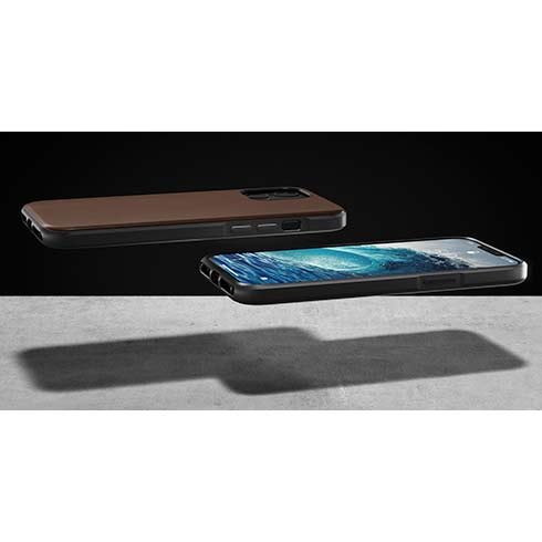 Odolné púzdro Nomad pre iPhone 12 Pro Max, hnedé