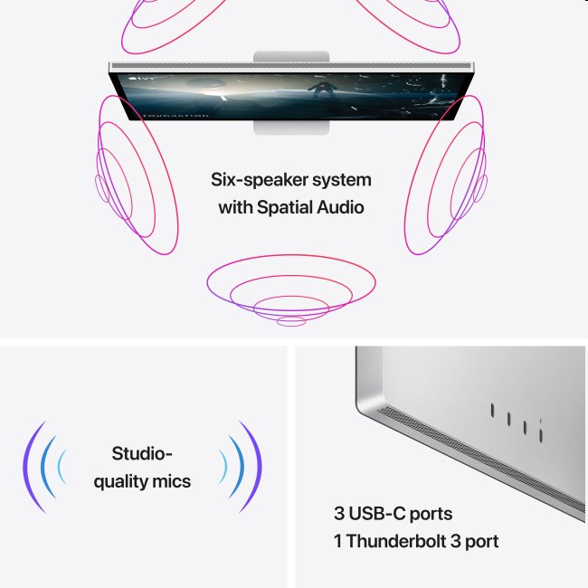 Apple Studio Display 27", sklo s nanotextúrou, stojan s nastaviteľným náklonom