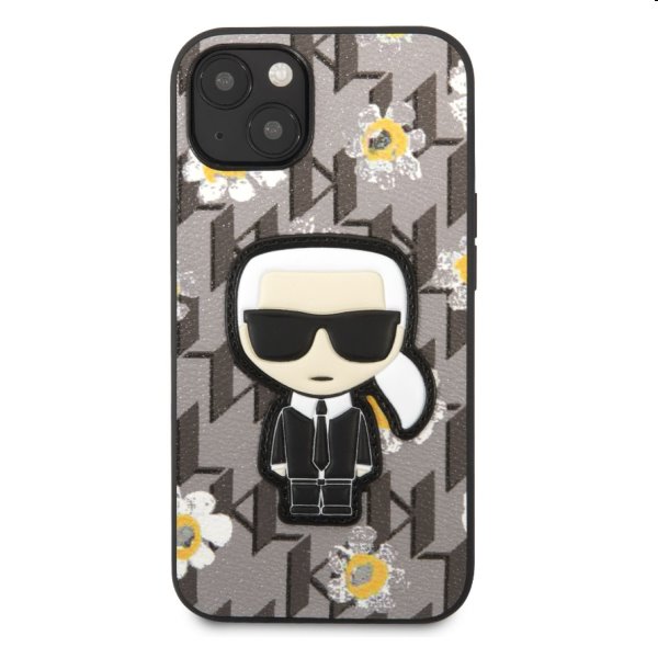 Zadný Karl Lagerfeld Ikonik Flower pre Apple iPhone 13 mini, šedá