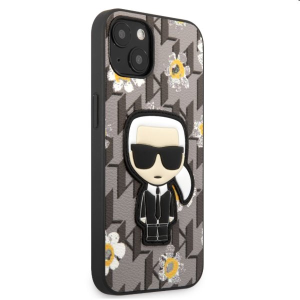 Zadný Karl Lagerfeld Ikonik Flower pre Apple iPhone 13 mini, šedá