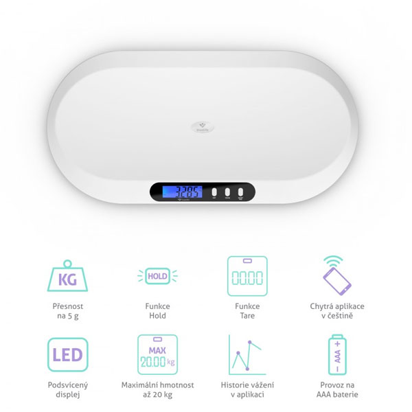 TrueLife BabyScale B5 BT, detská váha
