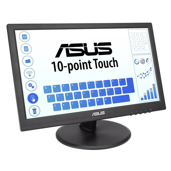 ASUS Monitor VT168HR, 15,6" TN WXGA, 1366 x 768, 16:9, 60 Hz, 400:1, 220 cd, 5 ms, HDMI VGA