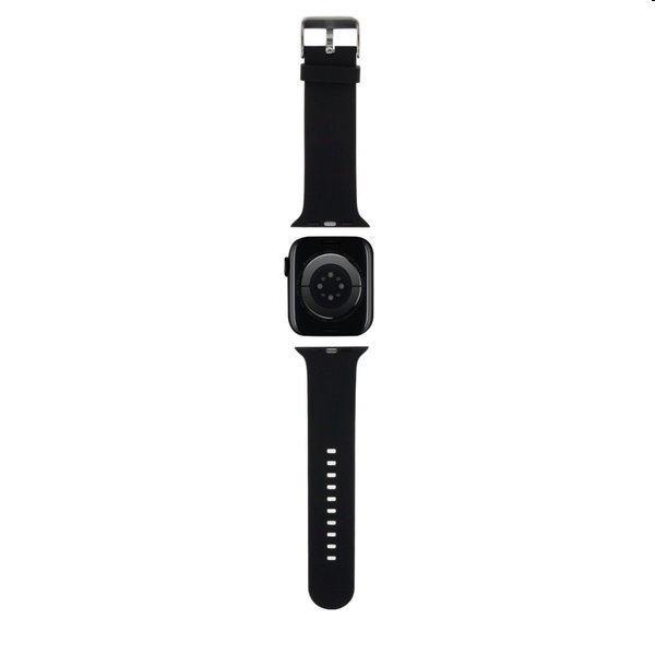 Karl Lagerfeld Karl and Choupette Head NFT remienok pre Apple Watch 38/40 mm, čierna