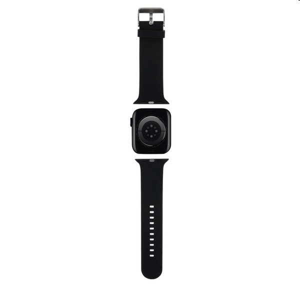 Karl Lagerfeld Karl and Choupette Head NFT remienok pre Apple Watch 42/44 mm, čierna