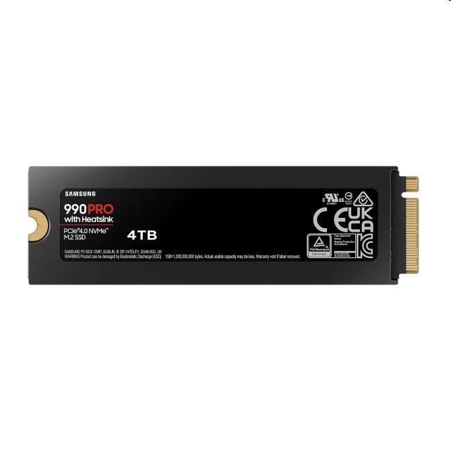 Samsung SSD disk 990 PRO s chladičom, 4 TB, NVMe M.2