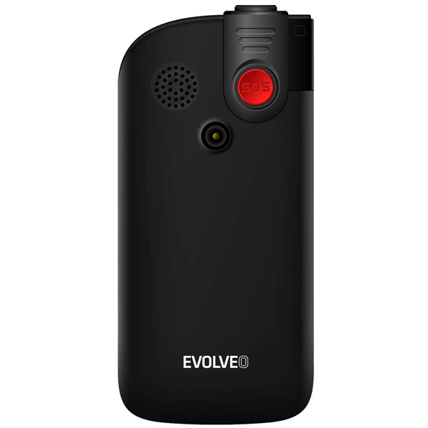 Evolveo EasyPhone FL, mobilný telefón pre seniorov s nabíjacím stojanom, čierny