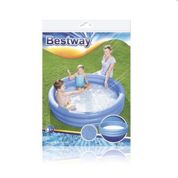 Acra Bestway Trojkomorový bazén 152 x 30 cm, modrý