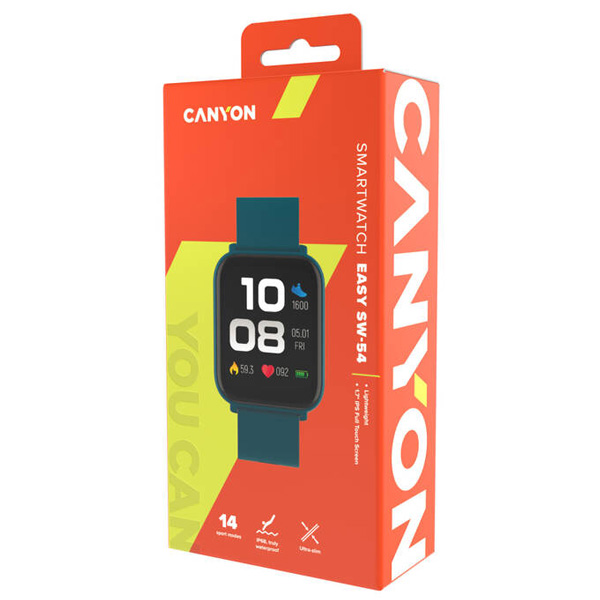 Canyon SW-54 Easy, smart hodinky, zelené