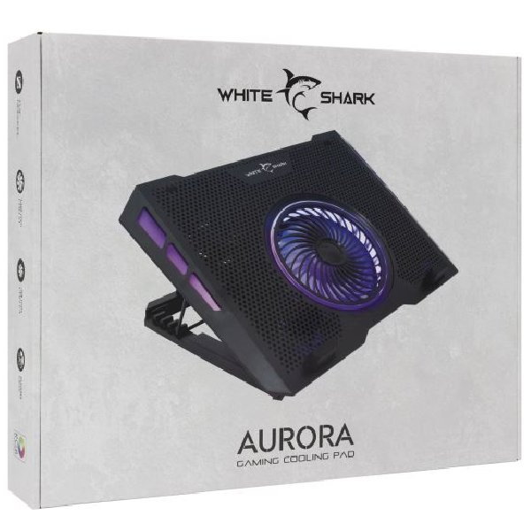 White Shark Cooling pad AURORA, black