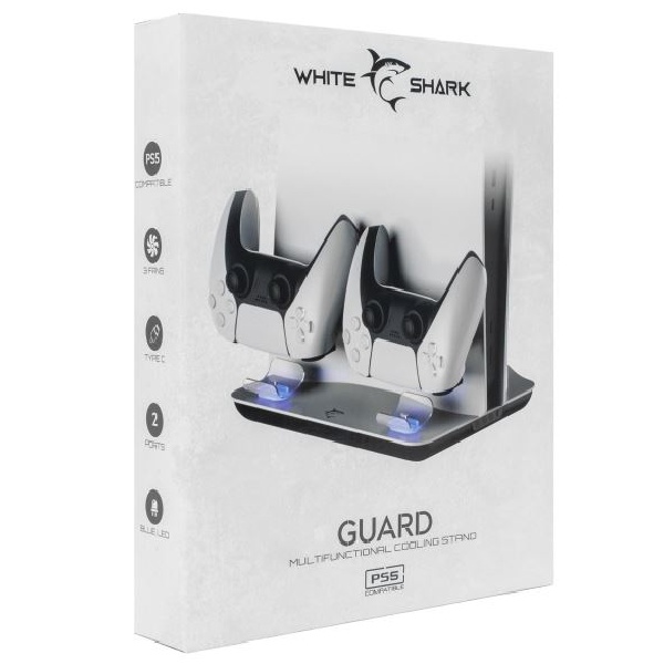 White Shark GUARD chladiaci stojan a nabíjacia stanica pre PlayStation 5