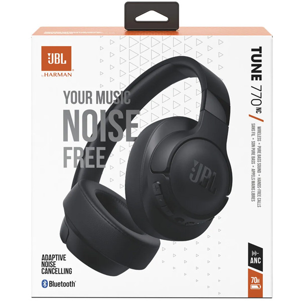 JBL Live 770NC bezdrôtové slúchadlá, čierne