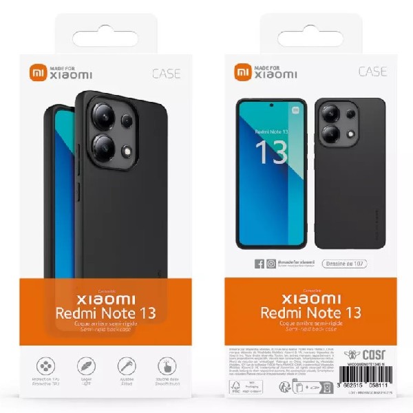 Made for Xiaomi TPU puzdro pre Xiaomi Redmi Note 13 4G, čierne