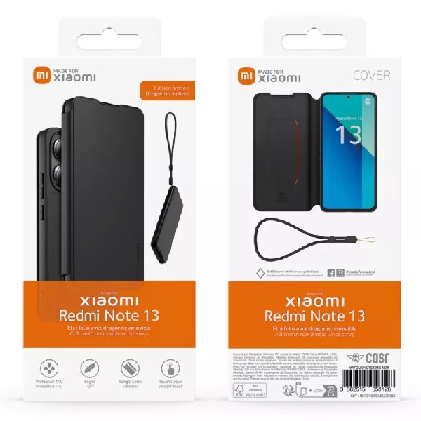 Made for Xiaomi TPU puzdro pre Xiaomi Redmi Note 13 4G s pútkom, čierne