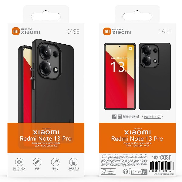 Made for Xiaomi TPU puzdro pre Xiaomi Redmi Note 13  Pro 4G, čierne