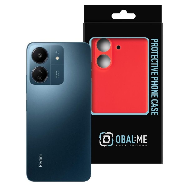 OBAL:ME Matte TPU kryt pre Xiaomi Redmi 13C 4G/Poco C65, červený