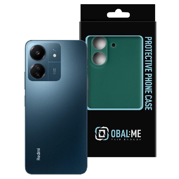 OBAL:ME Matte TPU kryt pre Xiaomi Redmi 13C 4G/Poco C65, tmavozelený